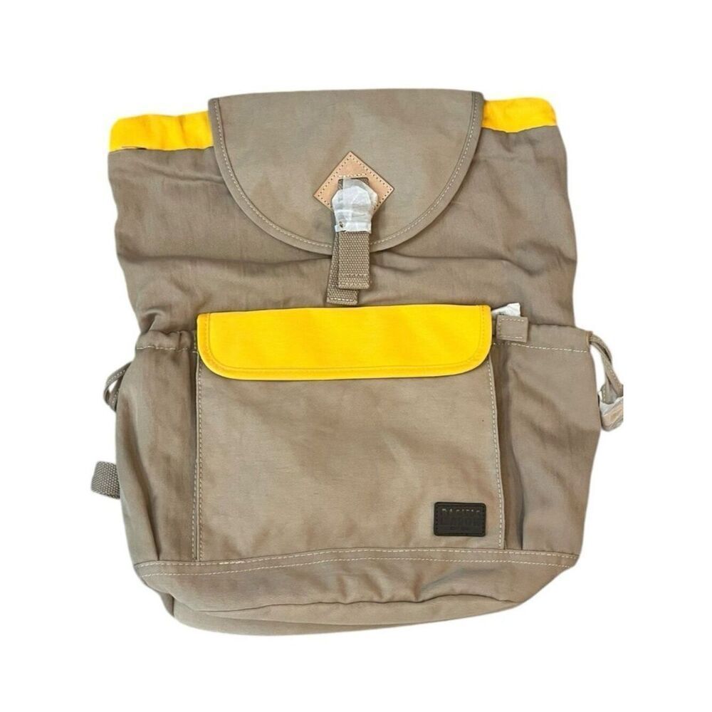 Pacific Mason Large Lieu Camel Butterscotch Travel Hiking Canvas Backpack NWT